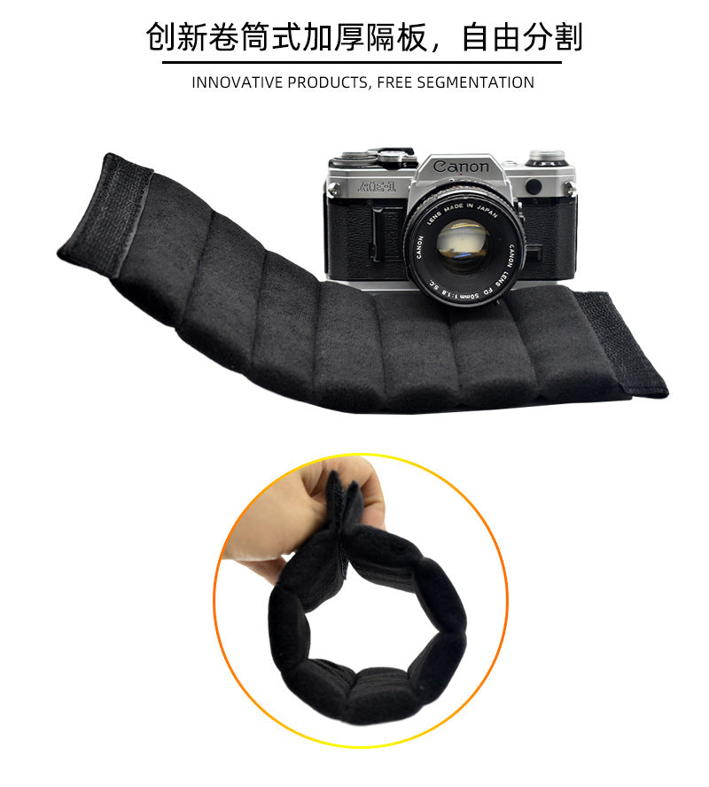 Cross-border camera bag camera bag partition shock pad partition split block wholesale thickened cushion buckle pad