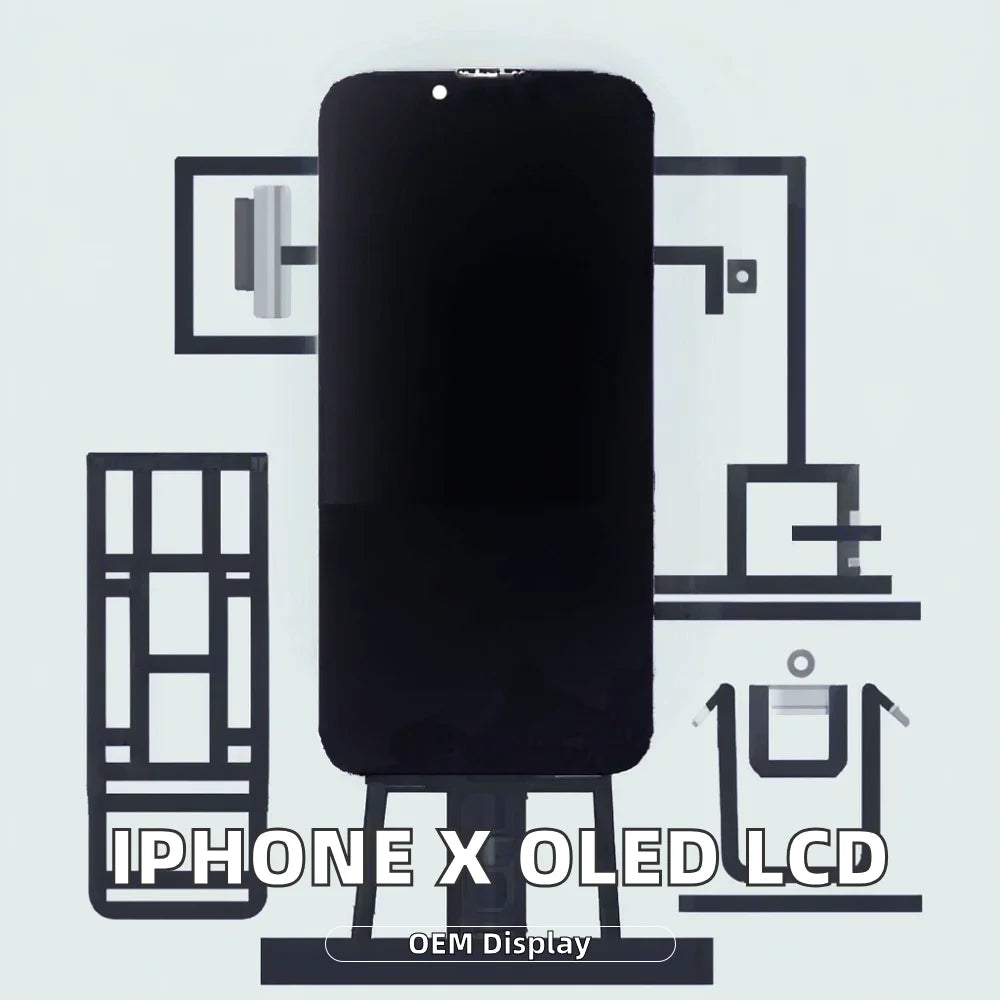 OEMLCD Assembly for iPhone 7 7 PLUS 8 PLUS X XR 11 12 13 14 15 Series Touch Screen Digitizer with Outer Glass 1-Year Warranty