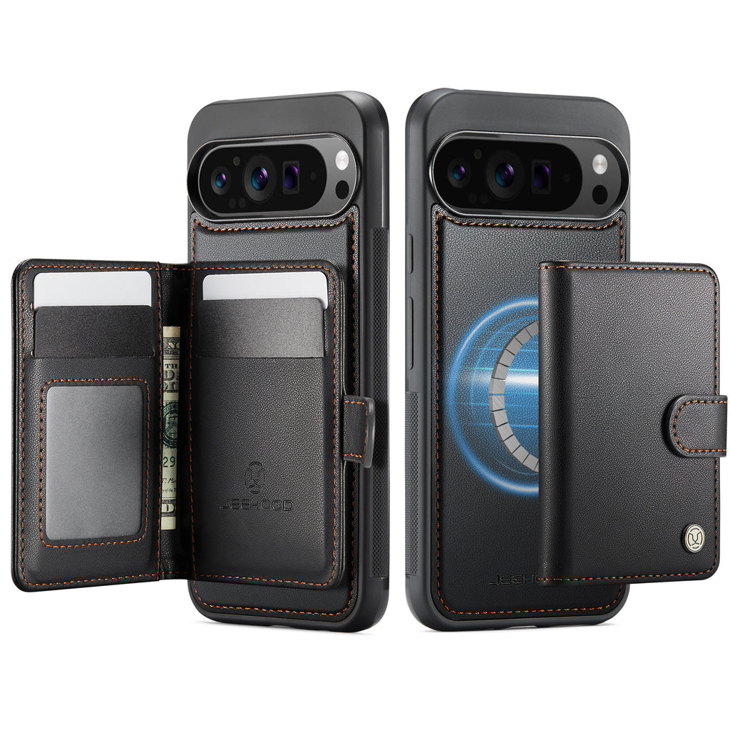 Suitable for Google 11Proxl Magnetic Two-In-One Wireless Charging Phone Case Pixel 10 Card Holder Protective Cover