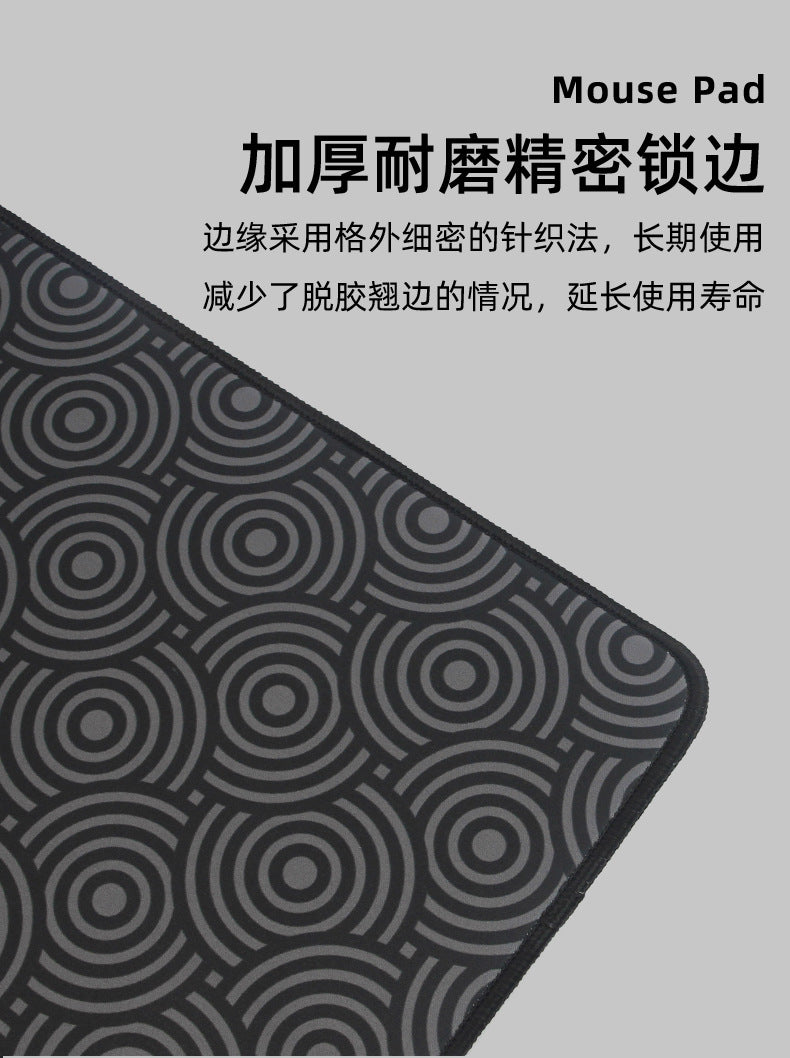 Simple Japanese mouse pad oversized electronic keyboard pad thermal transfer thick rubber wrist mouse pad wholesale