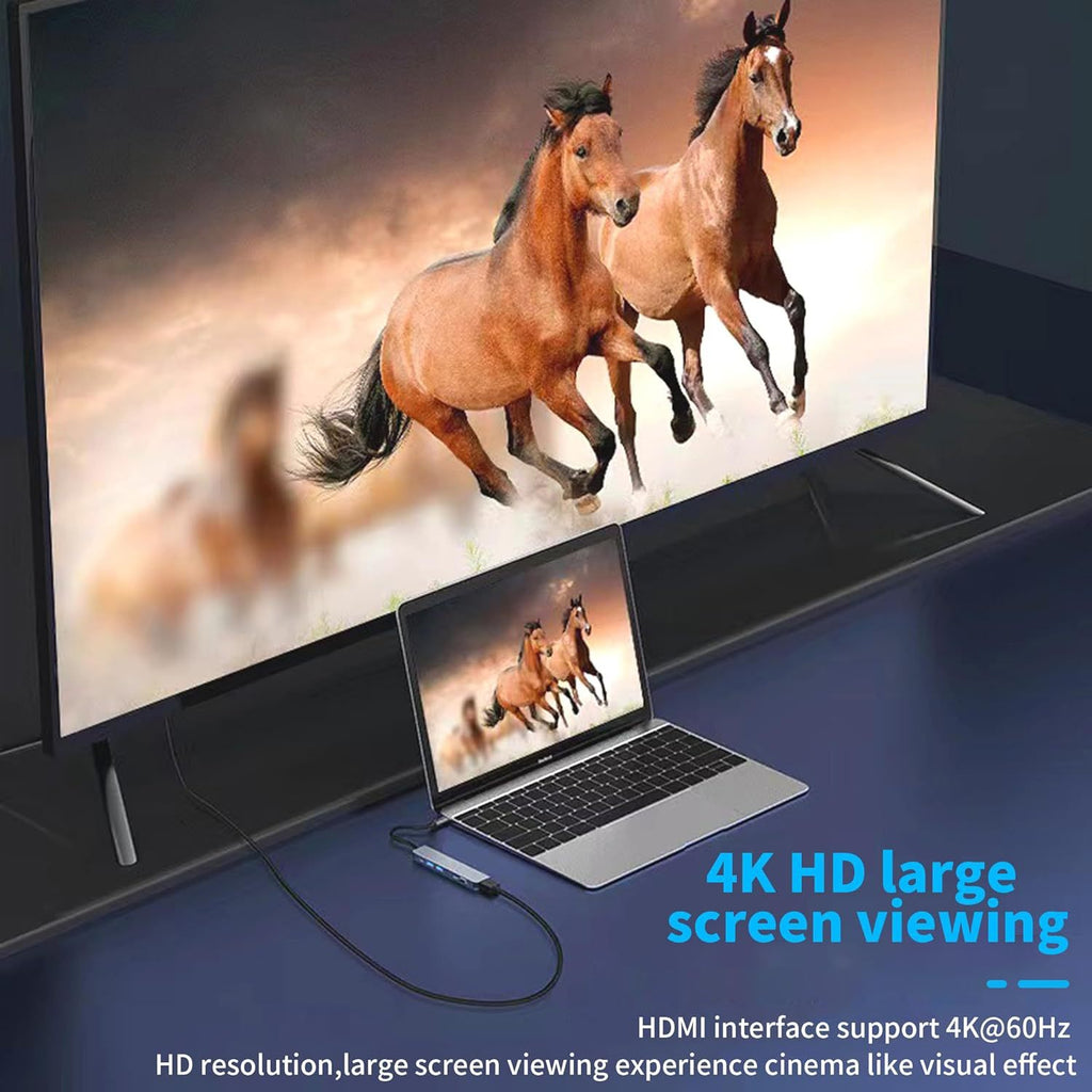 typec docking station hd4K mobile phone tablet computer switch game machine multi-function usb seven-in-one docking station