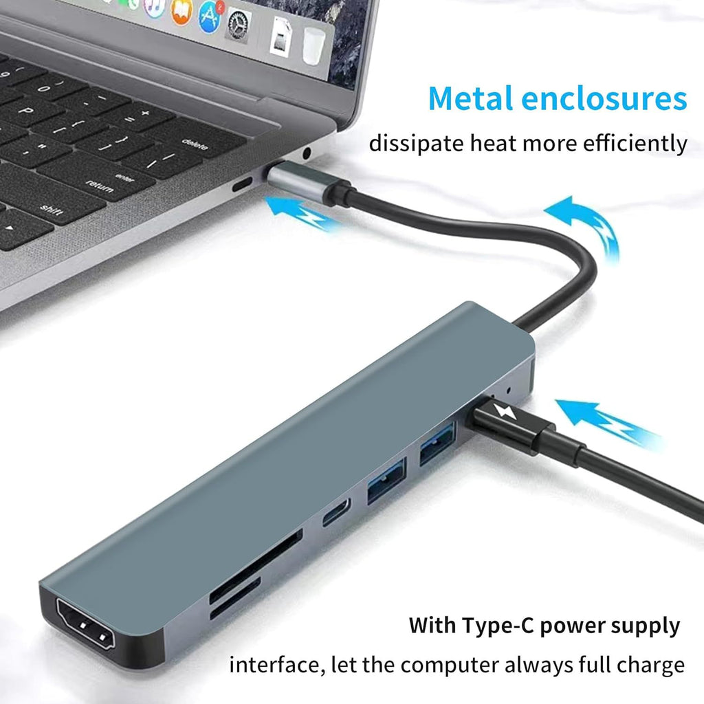 typec docking station hd4K mobile phone tablet computer switch game machine multi-function usb seven-in-one docking station