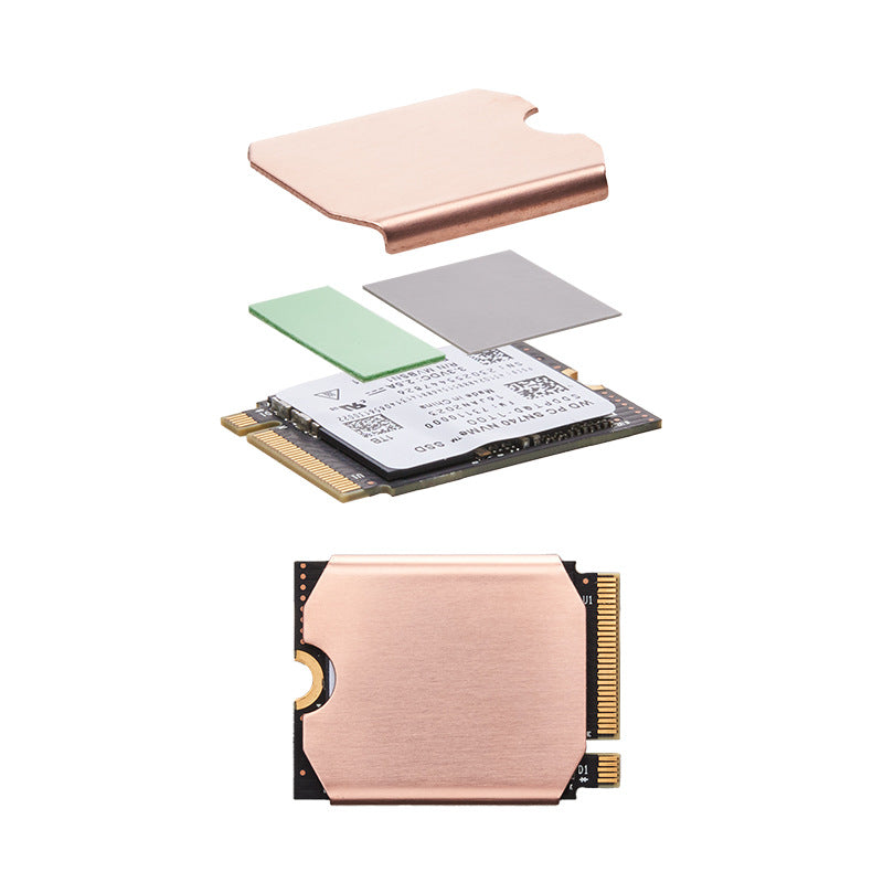 Hanche M.2 2230 SSD Heat Sink Handheld Game Machine with SN740 SSD Copper Heat Sink