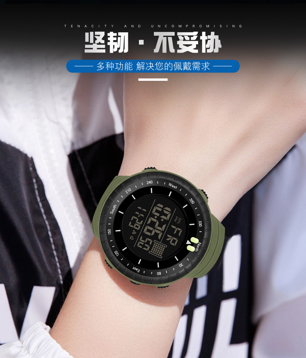 Factory Product Synoke Sports Electronic Watch Outdoor Mountaineering Multi-Functional Luminous Waterproof Large Dial Fashionable Commuter Watch