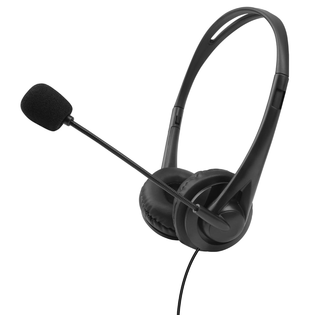 Wired Headset with Microphone Stereo Operator Computer Headset Tablet Phone Universal