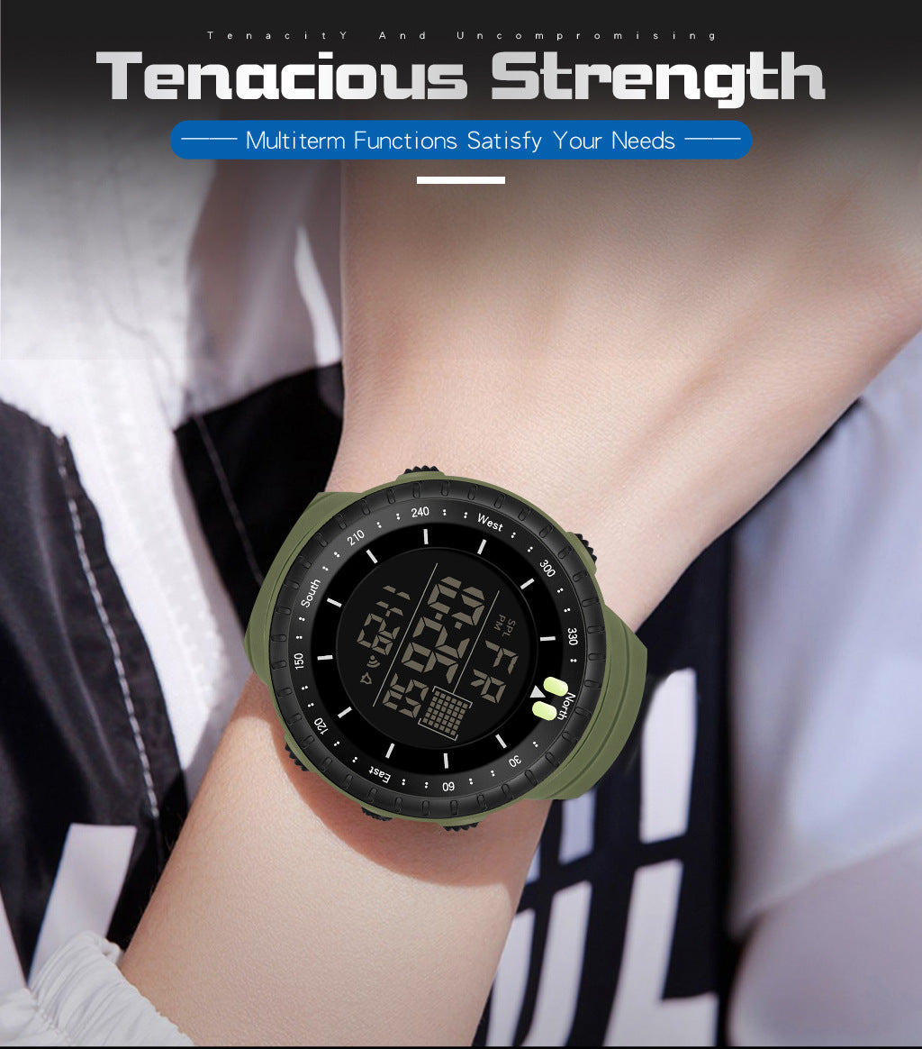 Factory Product Synoke Sports Electronic Watch Outdoor Mountaineering Multi-Functional Luminous Waterproof Large Dial Fashionable Commuter Watch