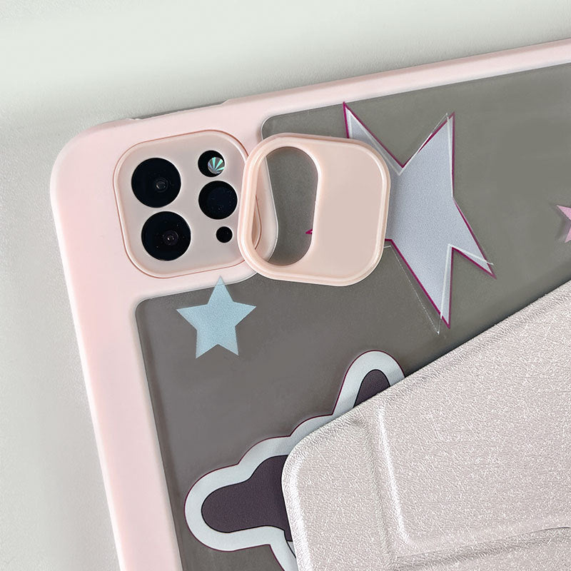 Suitable for ipadair7 flat protective cover pro11 inch cartoon painted 9 generation mini76 acrylic 10/11 generation