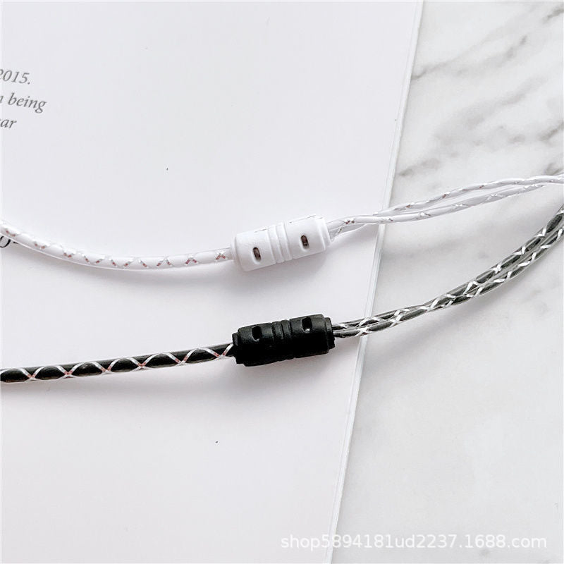 Headphone Wired Extension Cable 2m In-Ear Computer Host Round Hole Jack Mobile Phone Universal Headphone Cable Monitoring