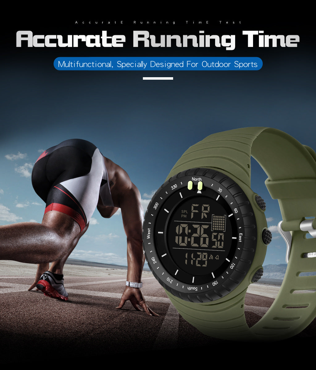 Factory Product Synoke Sports Electronic Watch Outdoor Mountaineering Multi-Functional Luminous Waterproof Large Dial Fashionable Commuter Watch