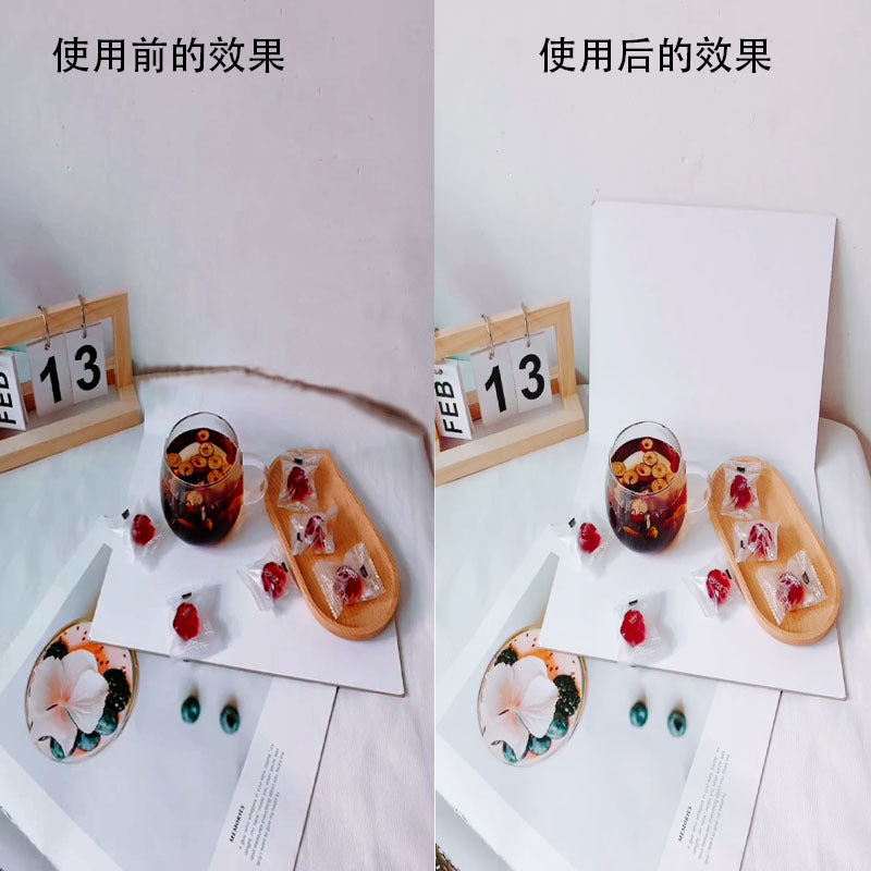 A4 Photography Cardboard Thickened Version Reflective Board Fill Light Board Background Product Photography Accessories Shooting Props Gradient
