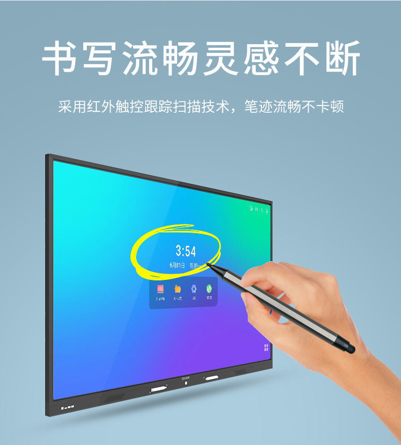 Electronic Whiteboard Stylus Infrared Screen Dual-Ended Touch Screen Handwriting Pen Writing Pen for Use with Honghe and Seewo All-In-One Devices