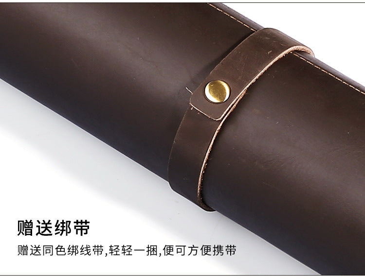 Thickened Crazy Horse leather computer table mat desk leather mouse pad cowhide laptop comfortable non-slip leather pad
