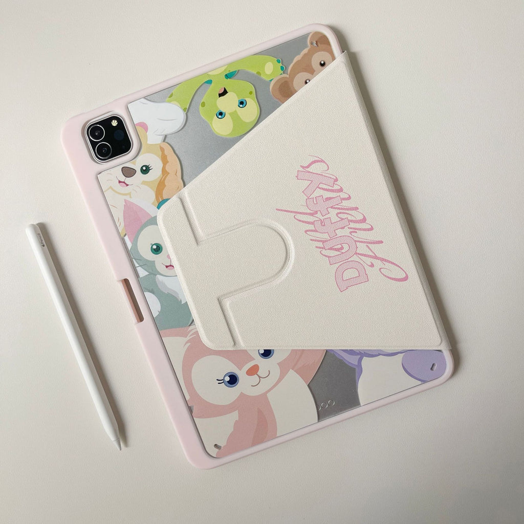 Suitable for ipadair7 flat protective cover pro11 inch cartoon painted 9 generation mini76 acrylic 10/11 generation