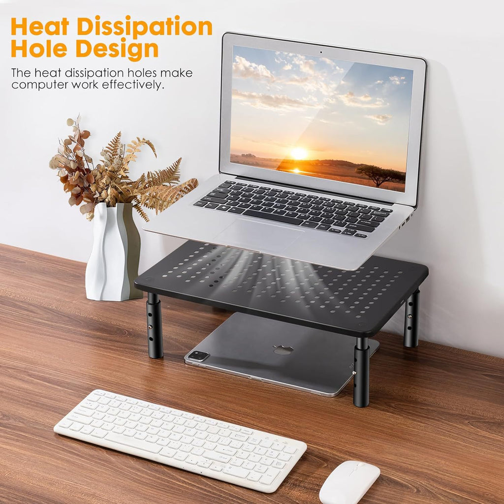 Cross-Border Monitor Computer Stand, Adjustable Height Laptop Desktop Base, Storage Rack, Height-Increasing Stand