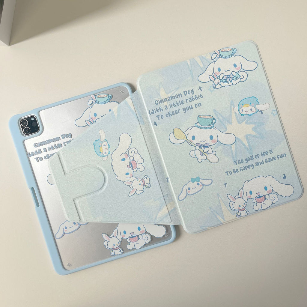 Suitable for ipadair7 flat protective cover pro11 inch cartoon painted 9 generation mini76 acrylic 10/11 generation