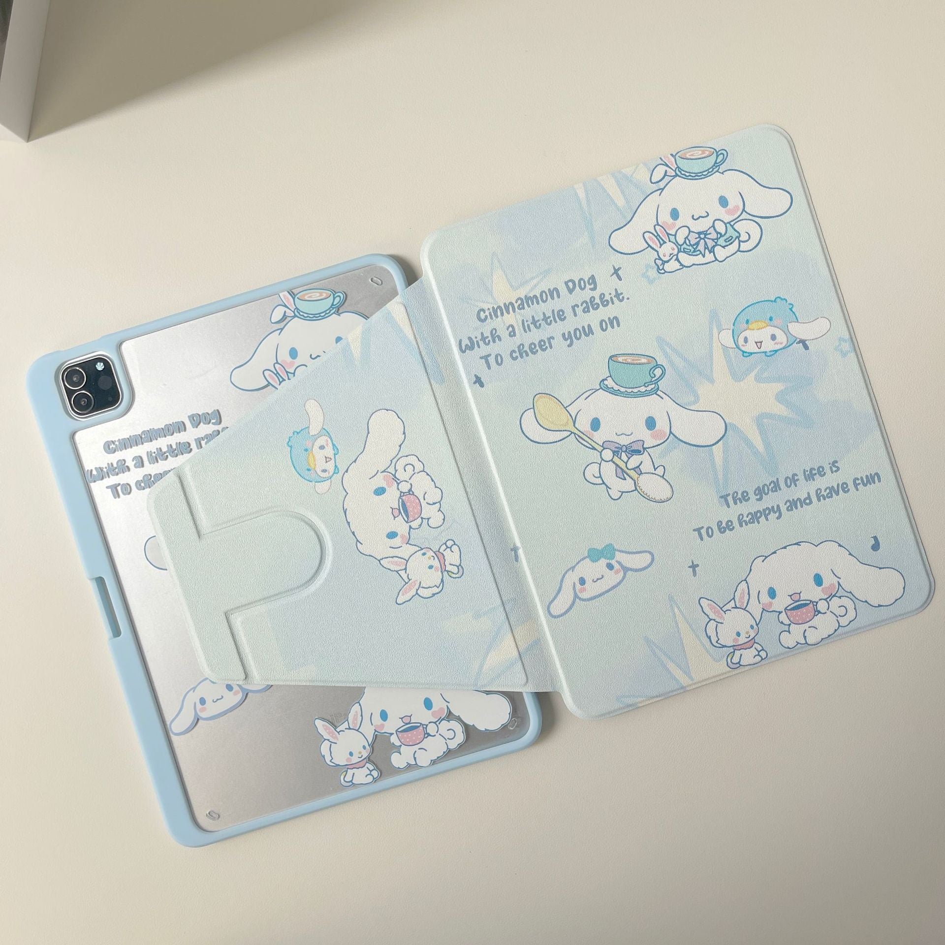 Suitable for ipadair7 flat protective cover pro11 inch cartoon painted 9 generation mini76 acrylic 10/11 generation