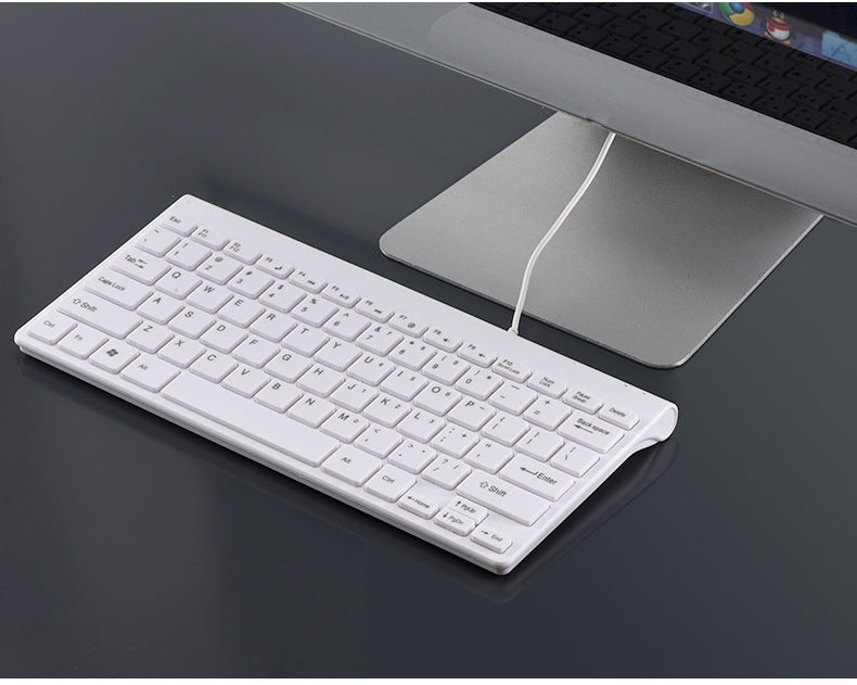 Chocolate Thin Keyboard USB Mini usb Wired Keypad Business Computer Office PC Wired Keyboard