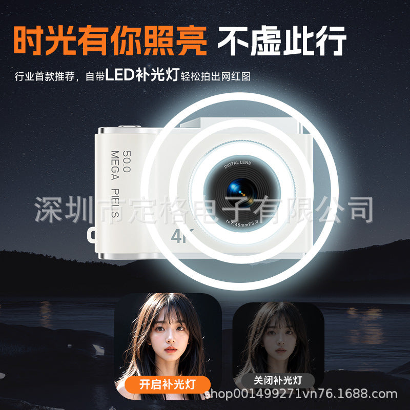 New Cross-Border D05 Children's Camera for School Students, Portable High-Definition Digital Wholesale Retro Ccd Compact Camera with Telephoto Lens