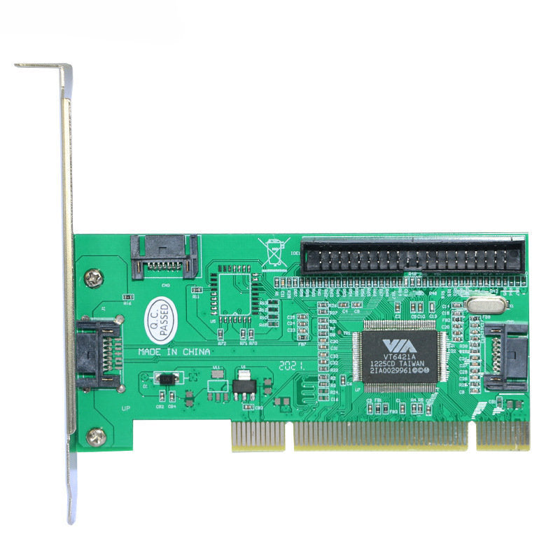 Hard Disk Transfer Card Expansion Card VIA6421 PCI to SATA ESATA Card PCI to IDE Desktop