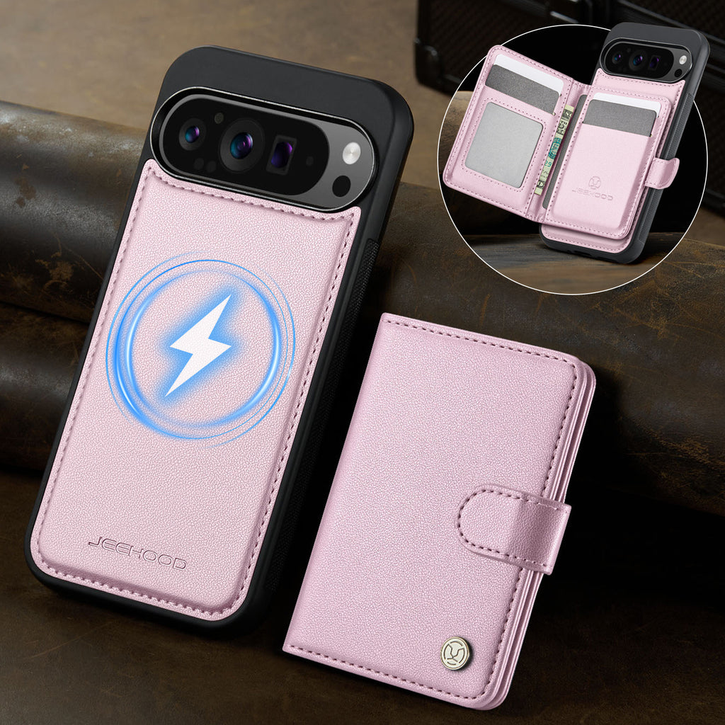 Suitable for Google 11Proxl Magnetic Two-In-One Wireless Charging Phone Case Pixel 10 Card Holder Protective Cover