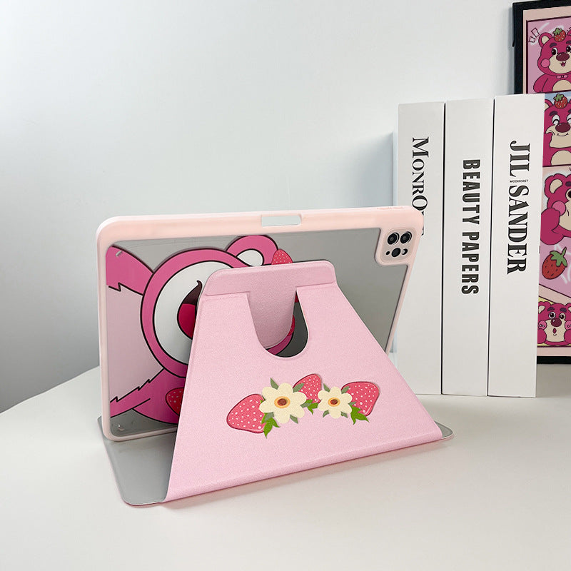 Suitable for ipadair7 flat protective cover pro11 inch cartoon painted 9 generation mini76 acrylic 10/11 generation