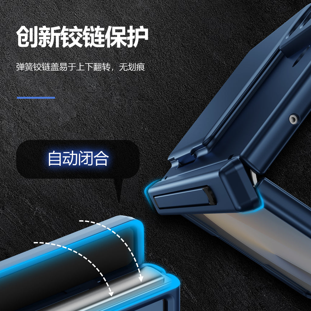 Cross-Border Applicable in Europe and America, Samsung Zfold8 Phone Case with Card Holder, Pen Slot, Folding Stand, Fold7/6/5 Protective Cover