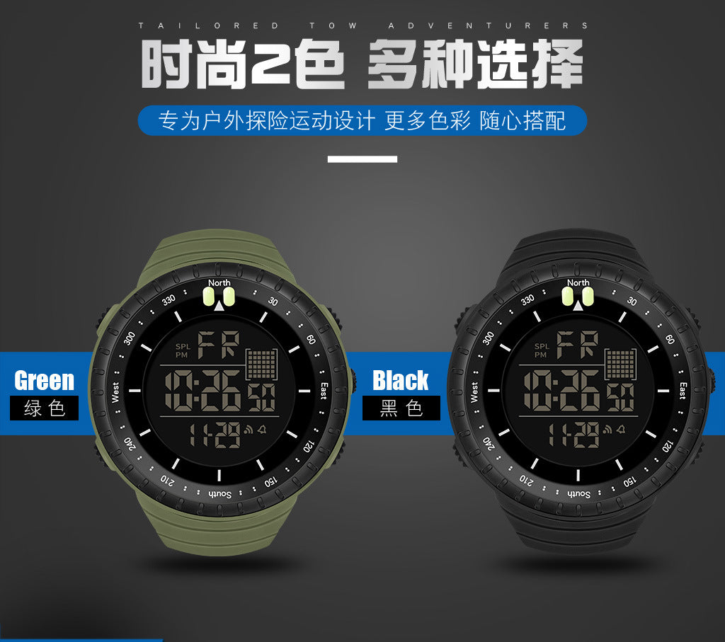 Factory Product Synoke Sports Electronic Watch Outdoor Mountaineering Multi-Functional Luminous Waterproof Large Dial Fashionable Commuter Watch