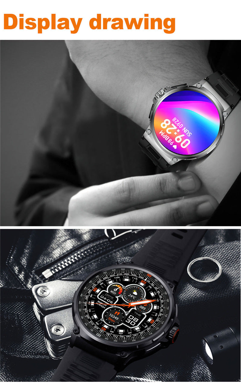 V69 Smart Watch 1.85inch Large Screen Bluetooth Call Large Screen Heart Rate Blood Oxygen Multi-Sport Outdoor Pedometer Bracelet