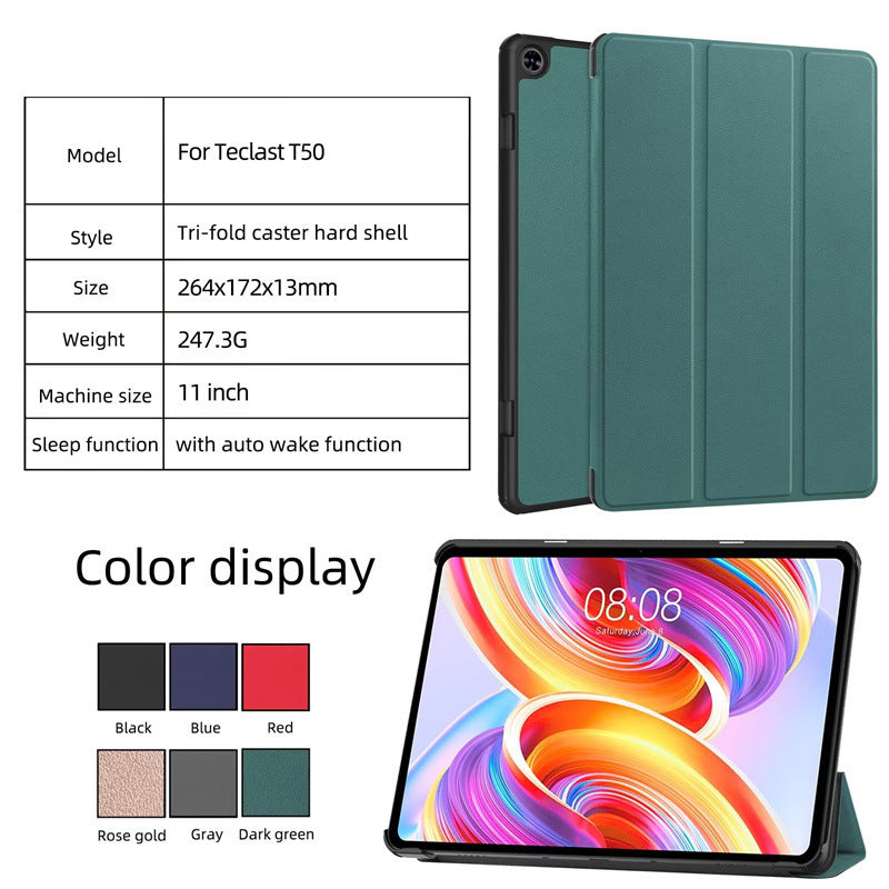 Suitable for T50 Teclast Leather Case Tablet PC Protective Case T50 Tri-fold Protective Case