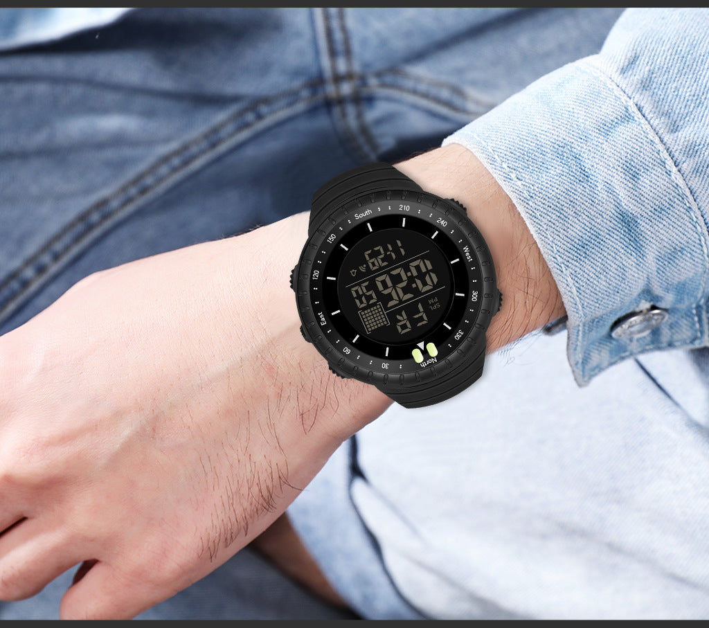 Factory Product Synoke Sports Electronic Watch Outdoor Mountaineering Multi-Functional Luminous Waterproof Large Dial Fashionable Commuter Watch