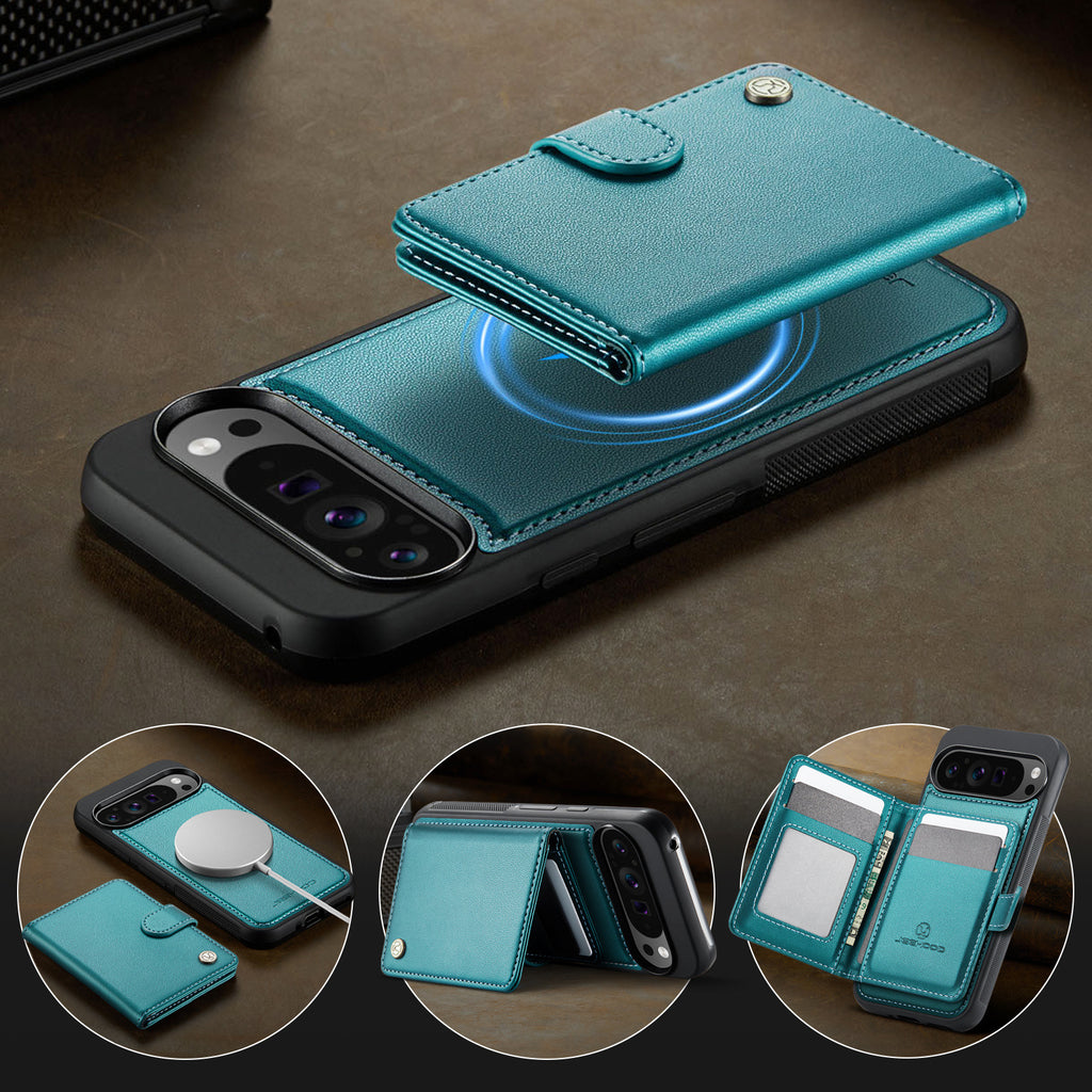 Suitable for Google 11Proxl Magnetic Two-In-One Wireless Charging Phone Case Pixel 10 Card Holder Protective Cover