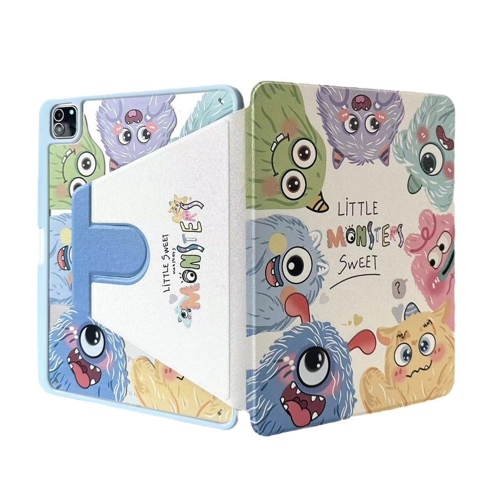 Suitable for ipadair7 flat protective cover pro11 inch cartoon painted 9 generation mini76 acrylic 10/11 generation
