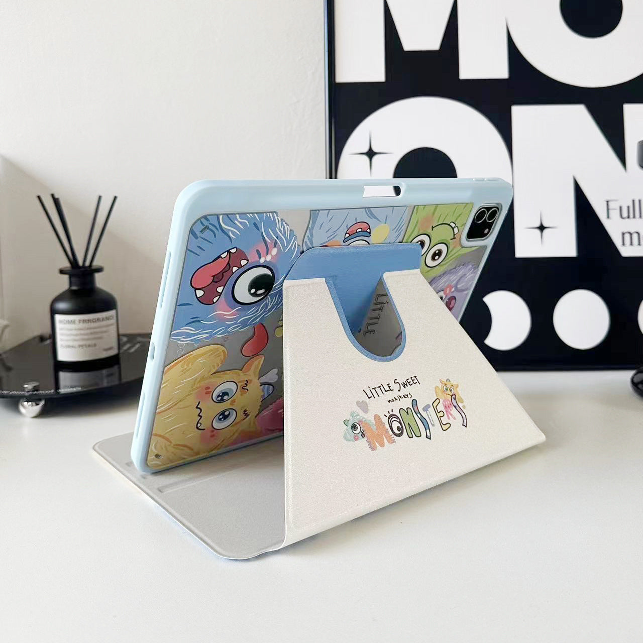 Suitable for ipadair7 flat protective cover pro11 inch cartoon painted 9 generation mini76 acrylic 10/11 generation