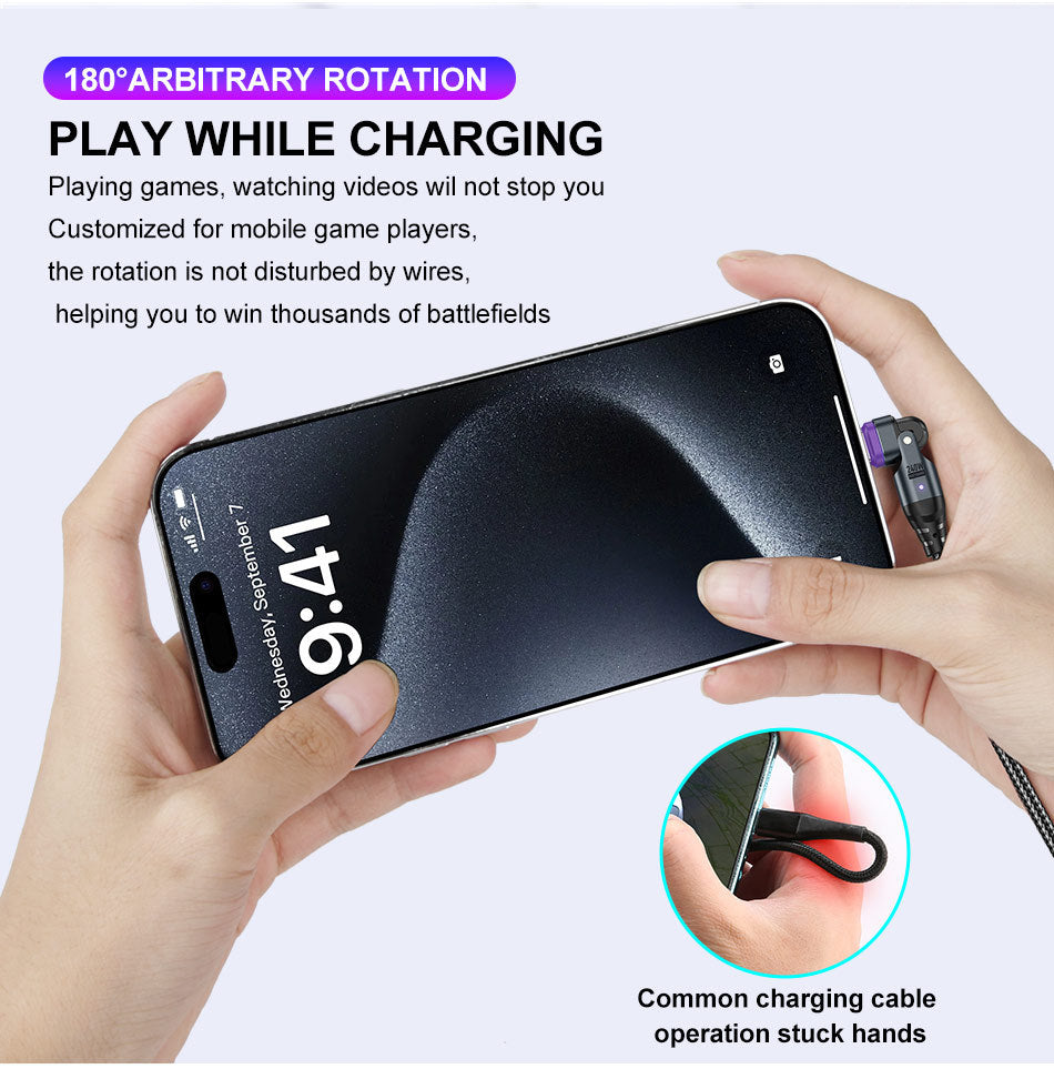 USLION Cross-border New 240W Magnetic Suction Data Line USB-C to C Notebook Computer Mobile Phone PD Fast Charge 5A