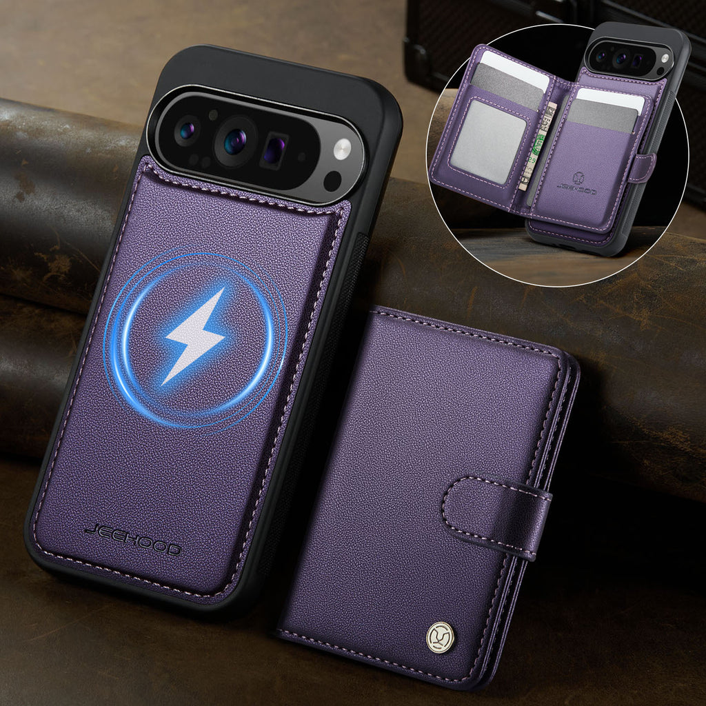 Suitable for Google 11Proxl Magnetic Two-In-One Wireless Charging Phone Case Pixel 10 Card Holder Protective Cover