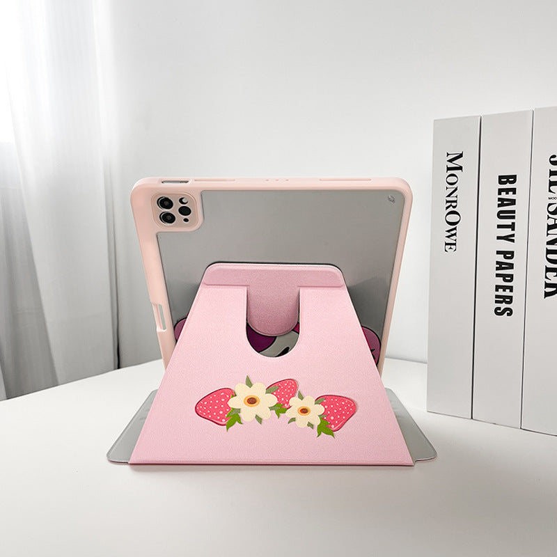 Suitable for ipadair7 flat protective cover pro11 inch cartoon painted 9 generation mini76 acrylic 10/11 generation