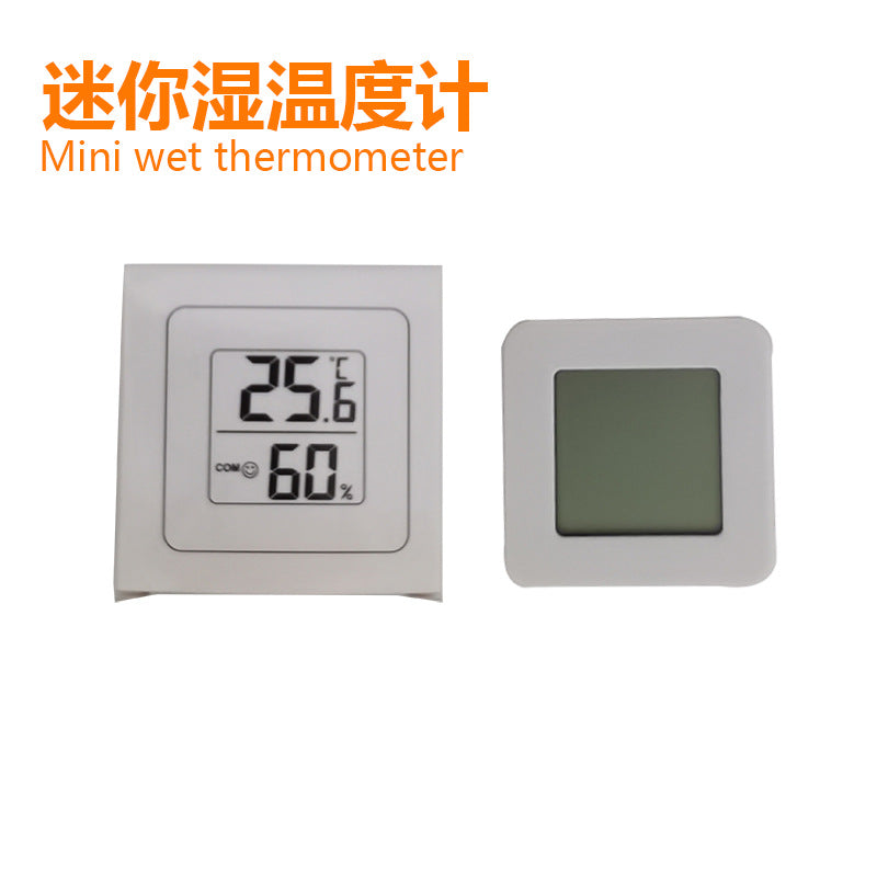 Cross-border electronic digital display thermometer household precision thermometer can stand wall mini electronic temperature and humidity meter