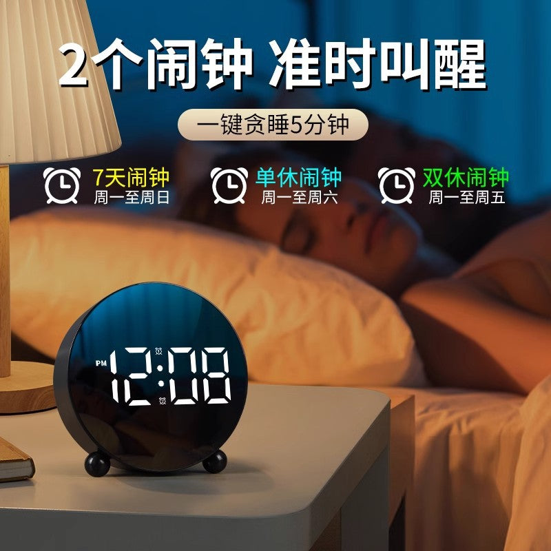 Cross-Border Alarm Clock, Simple Electronic Clock, Led Clock, Home Bedside Clock, Temperature Clock, Plastic Clock