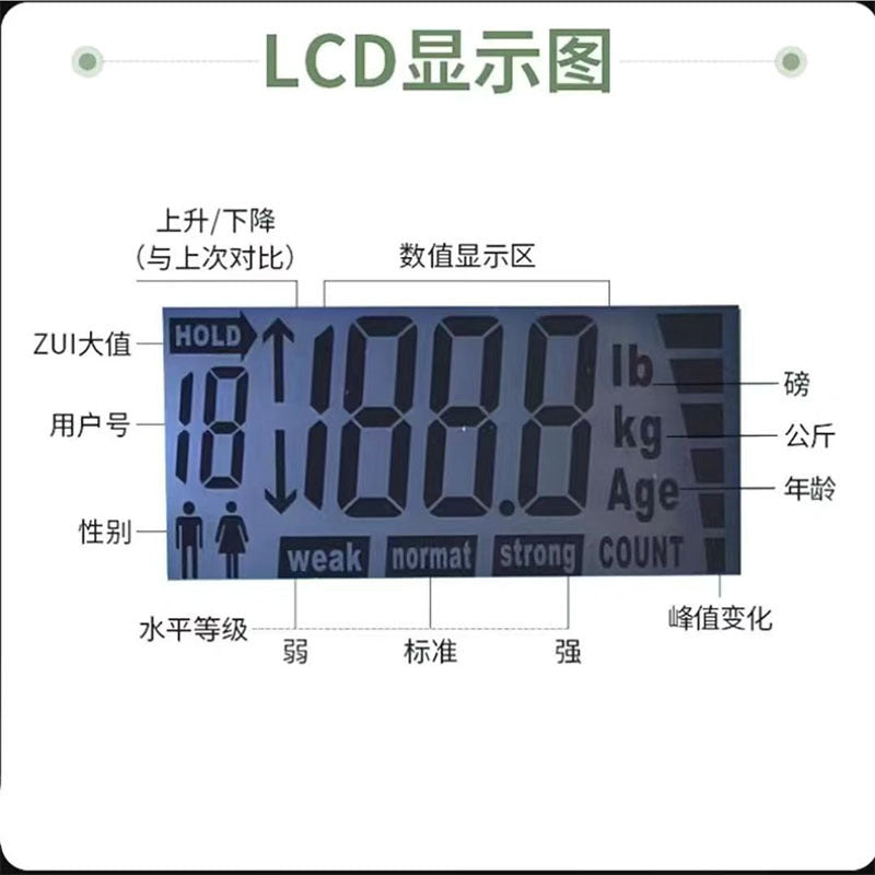 Student-specific electronic grip test instrument adult student High-precision intelligent grip counter dynamometer
