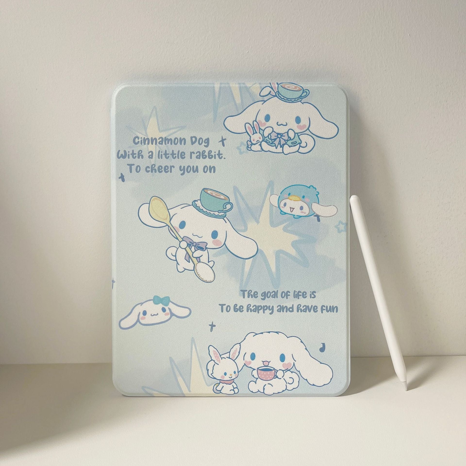 Suitable for ipadair7 flat protective cover pro11 inch cartoon painted 9 generation mini76 acrylic 10/11 generation