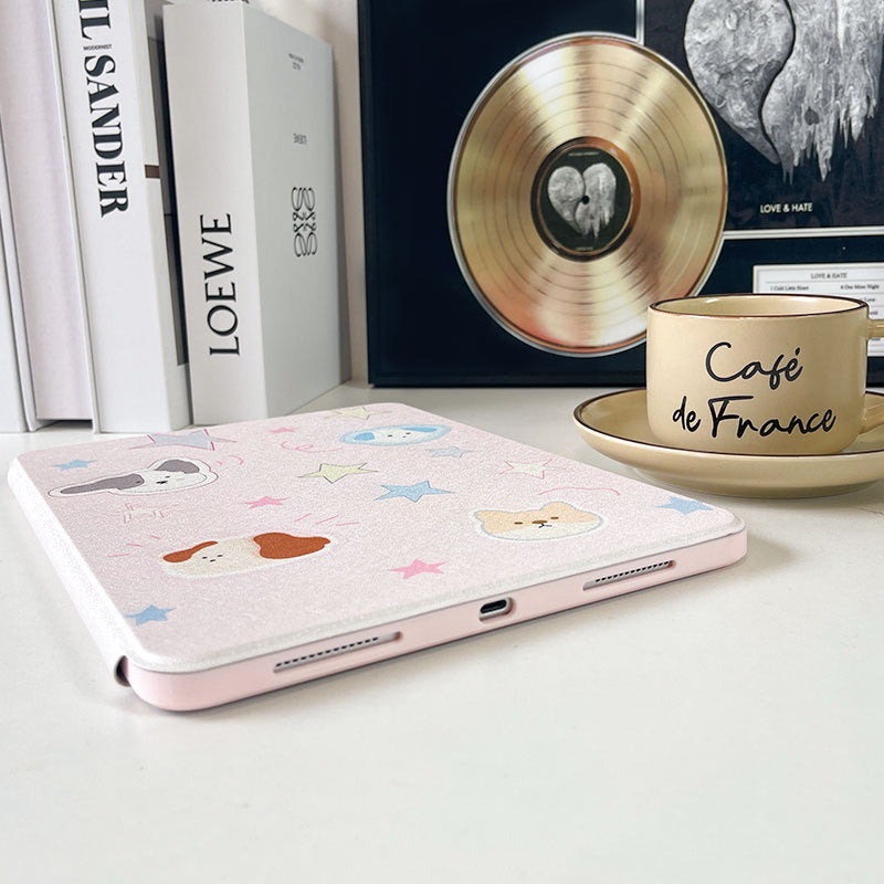 Suitable for ipadair7 flat protective cover pro11 inch cartoon painted 9 generation mini76 acrylic 10/11 generation