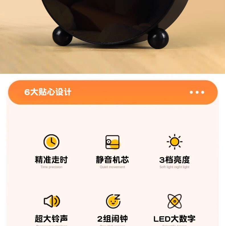 Cross-Border Alarm Clock, Simple Electronic Clock, Led Clock, Home Bedside Clock, Temperature Clock, Plastic Clock