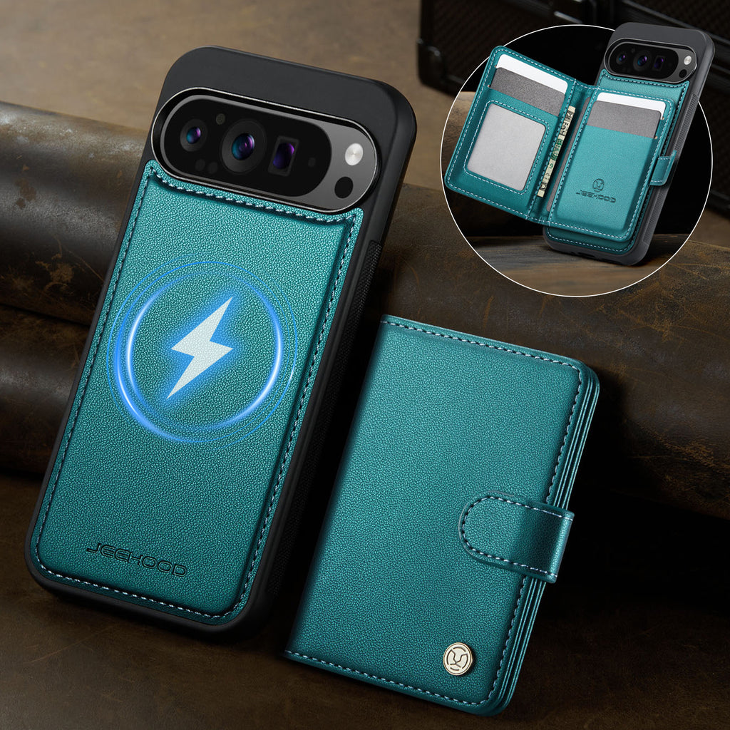 Suitable for Google 11Proxl Magnetic Two-In-One Wireless Charging Phone Case Pixel 10 Card Holder Protective Cover