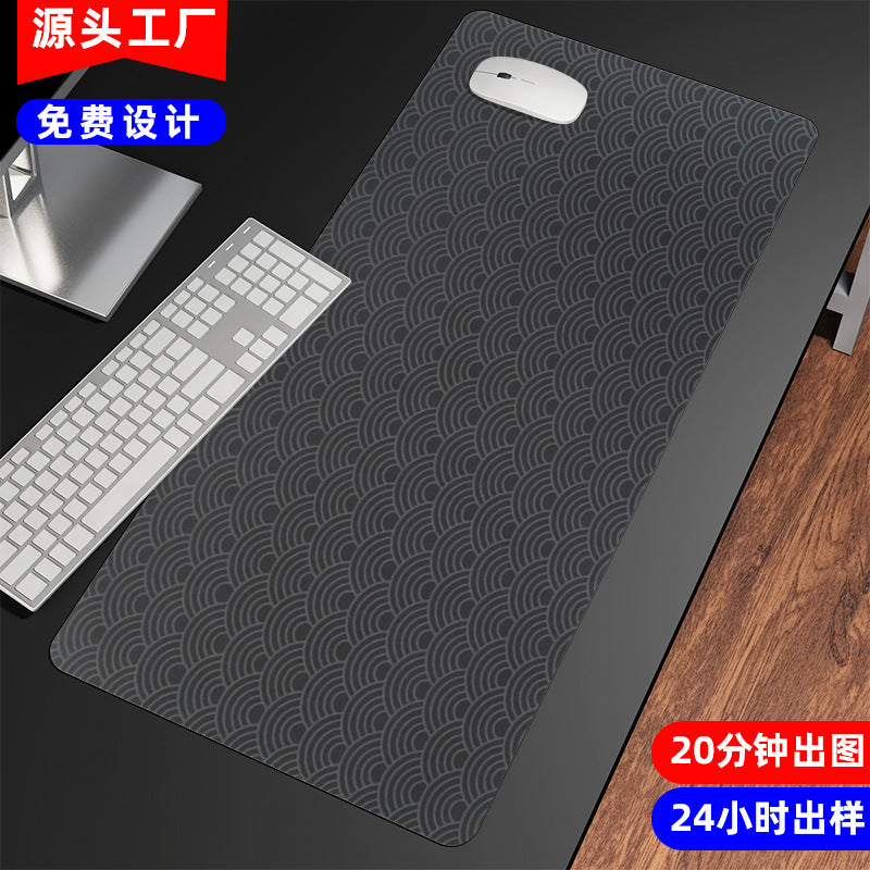 Simple Japanese mouse pad oversized electronic keyboard pad thermal transfer thick rubber wrist mouse pad wholesale