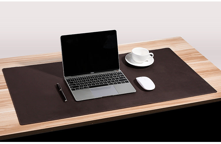 Thickened Crazy Horse leather computer table mat desk leather mouse pad cowhide laptop comfortable non-slip leather pad