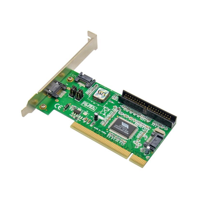 Hard Disk Transfer Card Expansion Card VIA6421 PCI to SATA ESATA Card PCI to IDE Desktop