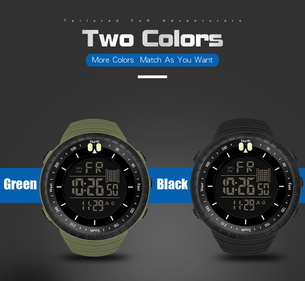 Factory Product Synoke Sports Electronic Watch Outdoor Mountaineering Multi-Functional Luminous Waterproof Large Dial Fashionable Commuter Watch