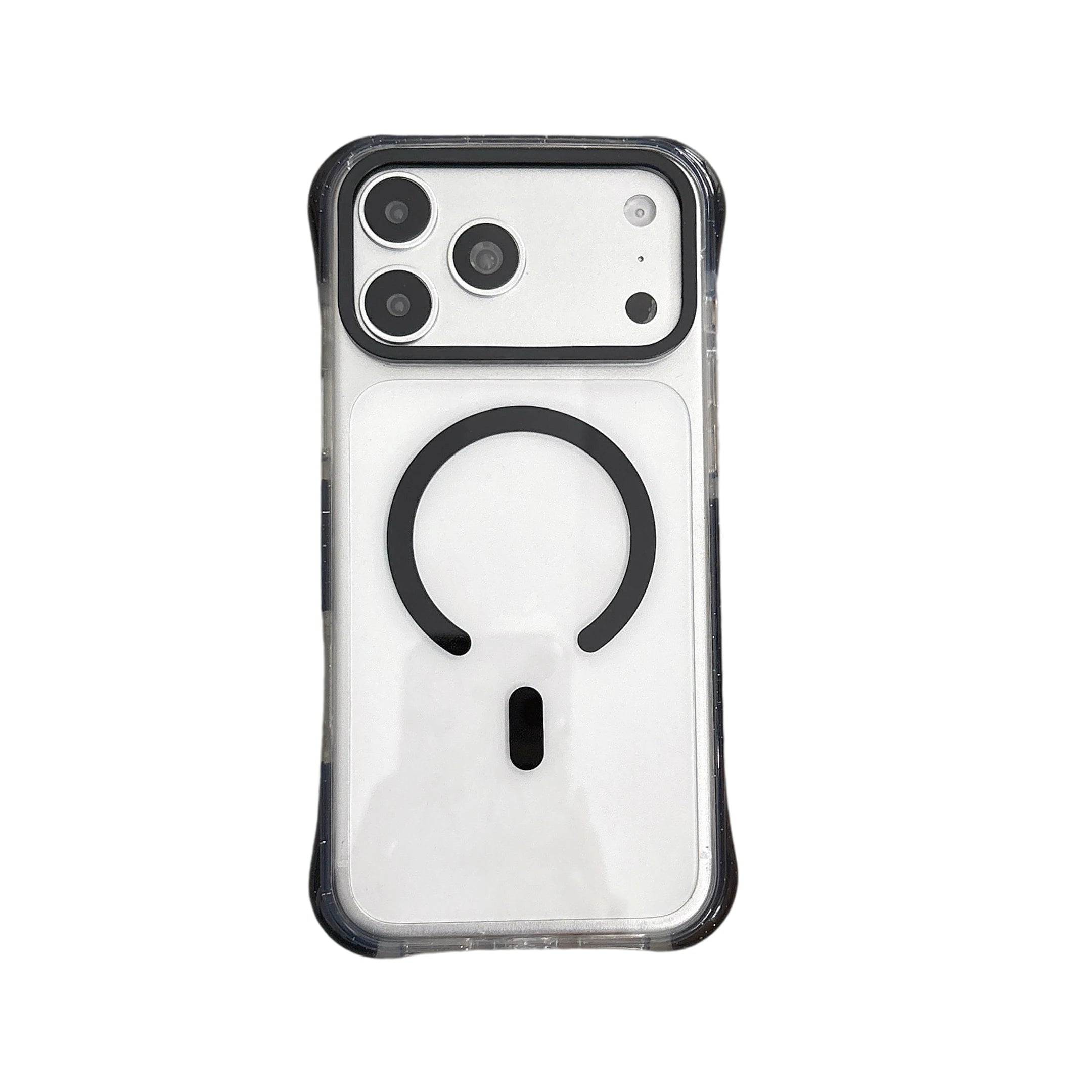 Simple Fashion Transparent For MagSafe Magnetic Phone Case For iPhone 17 16 15 14 13 Pro Max Four Corner Airbag Shockproof Cover