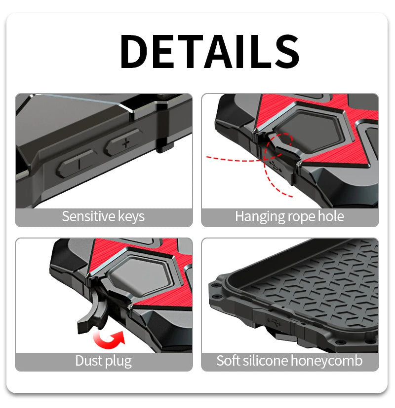 Luphie Metal Full Protect Armor Phone Cover Cases For Iphone 17 15 14 13 Pro XS Max X XR 8 7 SE Case Shockproof Fundas Bumper
