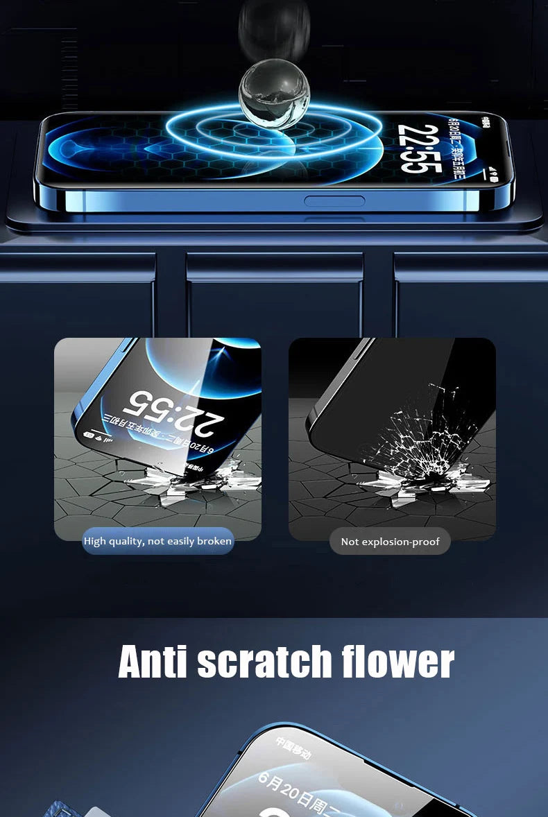 Anti-Spy Tempered Glass for iPhone 11 12 13 14 15 16 Pro Max 15 Plus 13 Mini Privacy Screen Protector For iPhone Xr Xs SE 2020